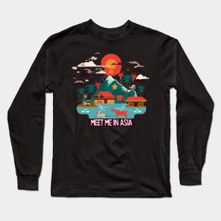 Meet Me In Asia Long Sleeve T-Shirt